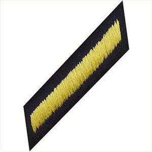 Vanguard Army Service Stripe Hash Mark: Male - Gold Embroidered ON Blue