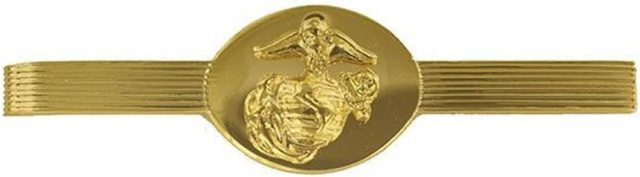 US Marine Corp Tie Bar Clip Anodized Gold Enlisted by Vanguard