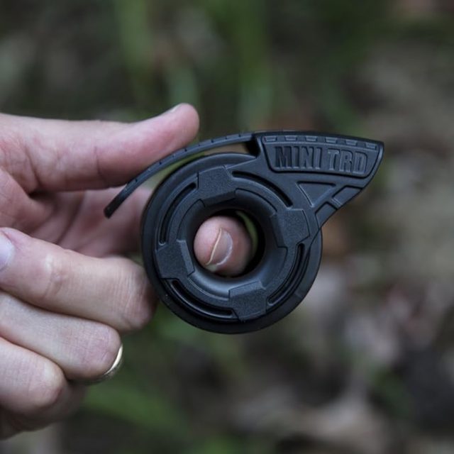 Atwood Rope MFG Micro Cord Dispenser. 125ft black 100lb test. Mini TRD
