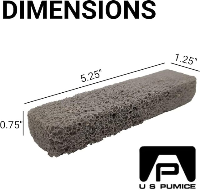 6-Pack PUMIE HDW Scouring Stick for Toilet Bowl Cleaning, Cleans Toilet Bowl Hard Water Rings, Buildups, Rust & Tough Stains, Perfect Pumice Stone for Cleaning Bathtub, Pools, Kitchens, Sinks & Grills
