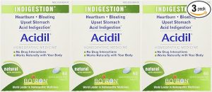 Boiron Acidil, 60 Tablets (Pack of 3), Homeopathic Medicine for Indigestion, 60 Tablets (Pack of 3)